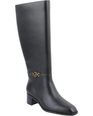 Giani Bernini Shayyla Block Heel Knee High Boots - Black