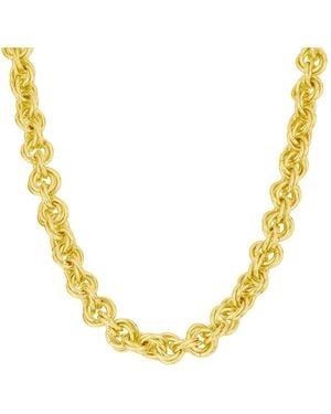 And Now This Circle Link Chain Necklace - Metallic