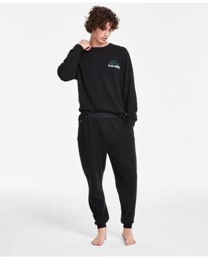 Lacoste Logo Thermal Shirt sweatpants Sold Separately - Black
