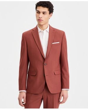 BarIII Slim-fit Wool Blend Suit Separates Jacket - Red