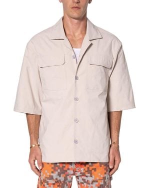 MNML Lined Woven Nylon Shirt - Multicolor