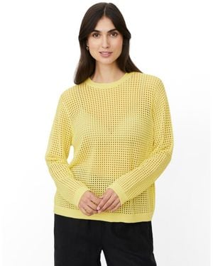 Masai Maforavine Open Knit Sweater - Yellow