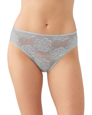 Wacoal Full Bloom Sheer Mesh Hi-cut Brief - Gray