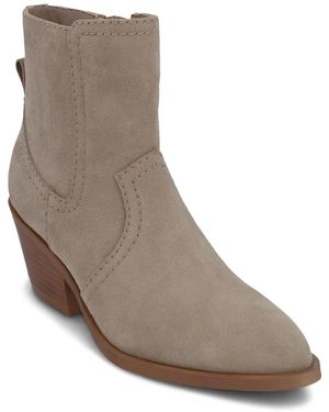 MIA Ester Western Zipper Booties - Brown
