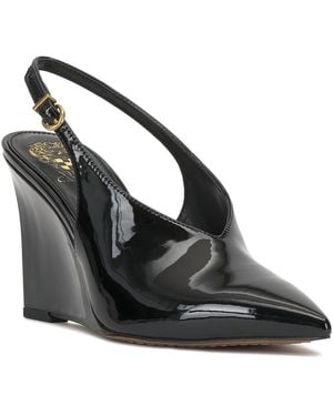Vince Camuto Meristi Sling-back Wedge Pumps - Black