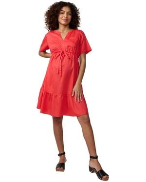 Ingrid & Isabel Ingrid + Isabel Maternity Ingrid + Isabel Waist Defined Shirt Dress - Red
