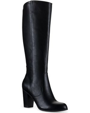 Style & Co. Addyy Knee High Extra Wide Calf Dress Boots - Black
