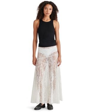 Steve Madden Veera Sheer Lace Maxi Skirt - Multicolor