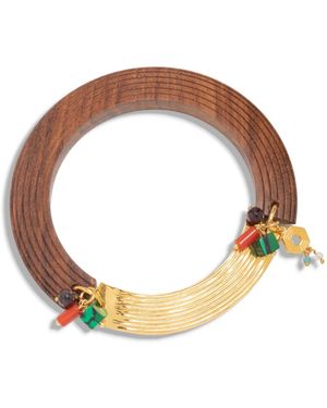 Nectar Nectar New York 18k Plated Naimaga Bangle Bracelet - Metallic