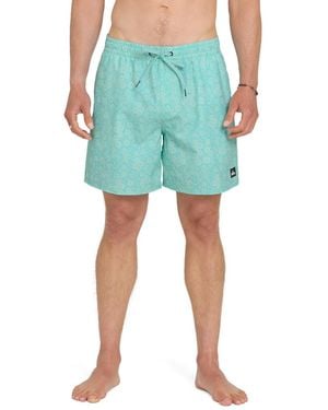 Quiksilver Mix Volley Swim Trunks - Green