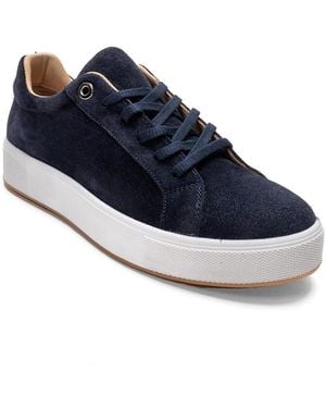 Forever & Always Shoes Pallen Leather Casual Sneaker - Blue
