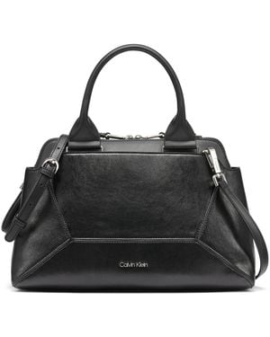 Calvin Klein Heidi Mini Satchel Bag - Black