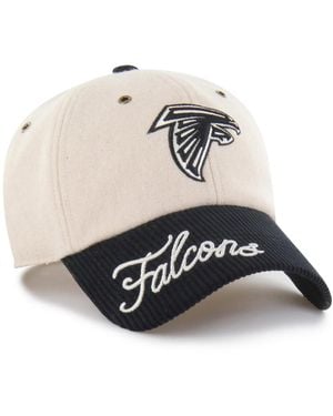 '47 Natural/black Atlanta Falcons Rope Script Clean Up Adjustable Hat - Multicolor