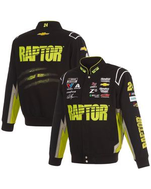 JH Design William Byron Raptor Full-snap Twill Uniform Jacket - Black