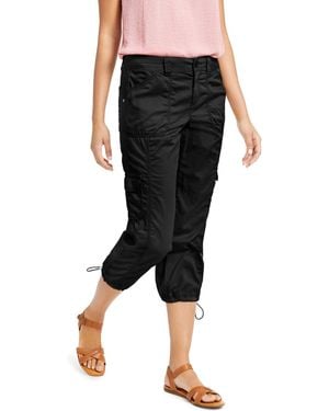Style & Co. Mid-rise Cargo Capri Pants - Black