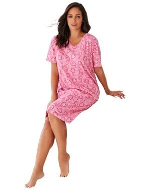 Dreams & Co. Print Sleepshirt - Pink