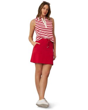 Cable & Gauge Snap Front Tank And Skort Set - Red