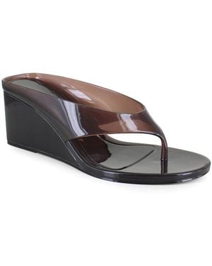 Christian Siriano Ariel Wedge Jelly Sandal - Brown