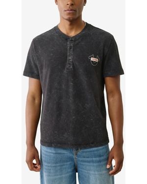 【TRUE RELIGION】★Tシャツ★ MINERAL PATCH HENLEY MINERAL PATCH HENLEY | True Religion