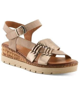 Spring Step Kirra Wedge Sandal - Brown