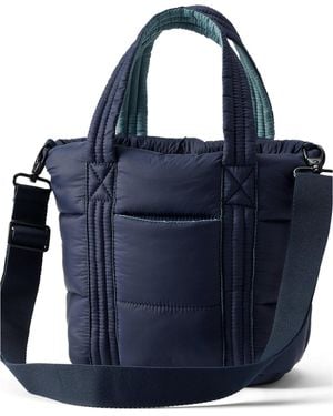 Lands' End Wanderweight Ultralight Packable Crossbody Tote Bag - Blue
