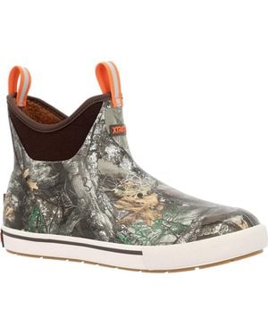 XtraTuf Outdoors Faux Shearling Lining Ankle Deck Boots - Brown