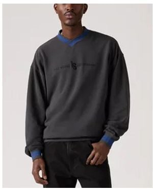 Levi's V-neck Long-sleeve Sweatshirt - Gray