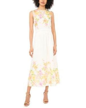 Vince Camuto Floral Crewneck Top Maxi Skirt - Multicolor