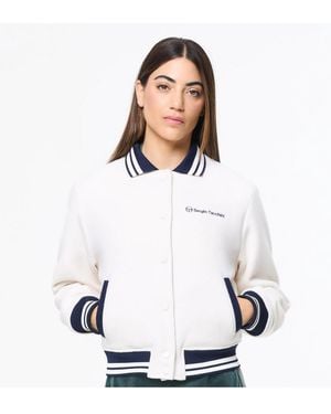 Sergio Tacchini Marisa Varsity Jacket - White