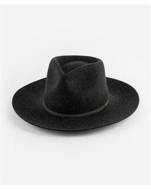 Gigi Pip Stylish Rowan Fedora Hat - Black