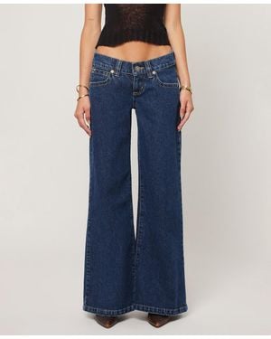A.Brand 00 Tara Low-rise Wide-leg Jeans - Blue