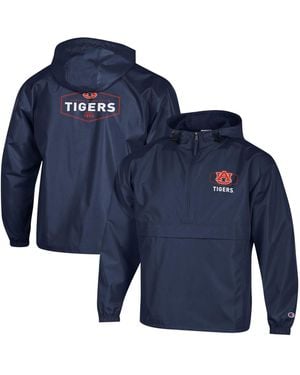 Champion Ole Miss Rebels Delay Packable Half-zip Jacket - Blue