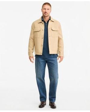 Rodd & Gunn Rodd Gunn Oates Canyon Jacket Alton Ave Quarter Zip Sweatshirt Dunearn Jeans Farmlands Chelsea Boots Farmlands Belt - Blue