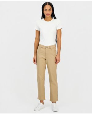 Nautica Mid-rise Bay Straight Jeans - Natural