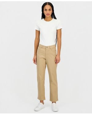 Nautica Mid-rise Bay Straight Jeans - Natural