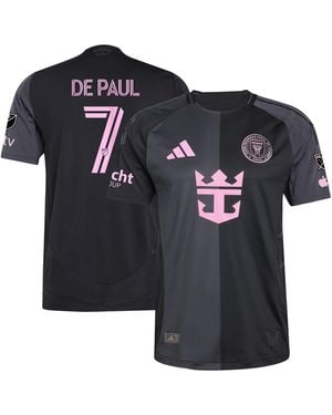 adidas Rodrigo De Paul Inter Miami Cf 2025 The Fortitude Kit Authentic Player Jersey - Black