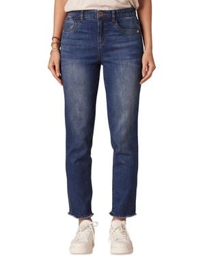 Democracy Petite "ab"solution High-rise Slim-straight Jeans - Blue