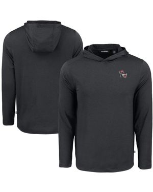 Cutter & Buck Nc State Wolfpack Coastline Epic Comfort Long Sleeve Hoodie T-shirt - Black