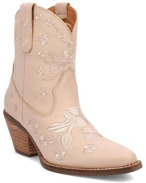 Dingo Sweetheart Leather Bootie - Natural