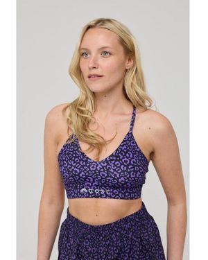 OOSC Medium Support Infinite Sports Bra - Blue