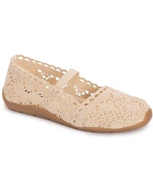 Muk Luks Shelby Ballerina Shoe - Natural
