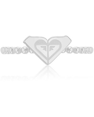 Roxy Waterproof Yellow Triangular Heart Beads Ring - White