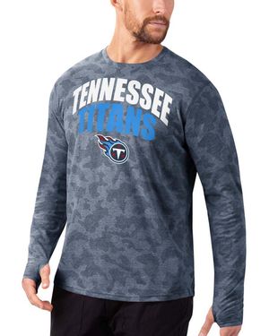MSX by Michael Strahan Tennessee Titans Camo Long Sleeve T-shirt - Blue