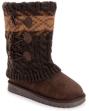 Muk Luks Cheryl Boots - Brown