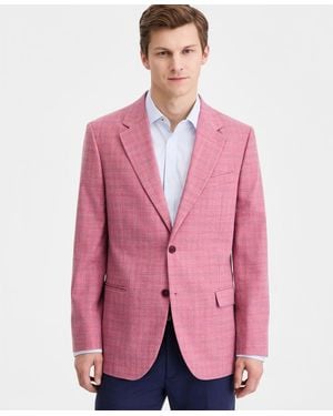 Nautica Modern-fit Plaid Blazer - Pink
