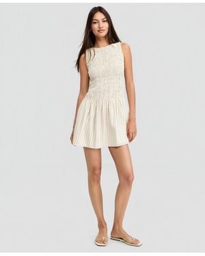And Now This Stripe Mini Dress - Natural