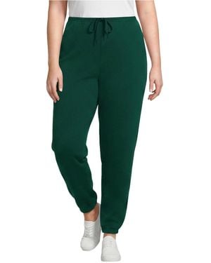 Lands' End Serious Sweats High Rise jogger Pants - Green