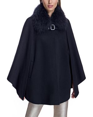 Julia & Stella By Maximilian Cashmere Cape - Blue