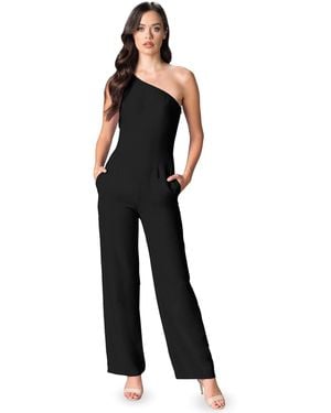 gloria front zip jumpsuit dress the population Gloria Dress XXS / MIDNIGHT BLUE B