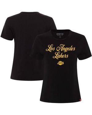 Sportiqe Los Angeles Lakers Arcadia T-shirt - Black